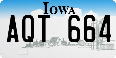 IA license plate AQT664
