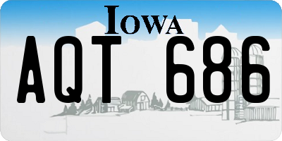IA license plate AQT686