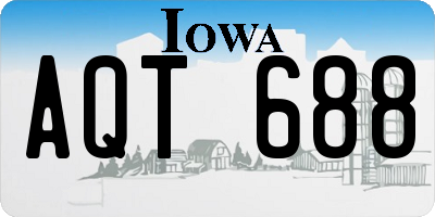 IA license plate AQT688