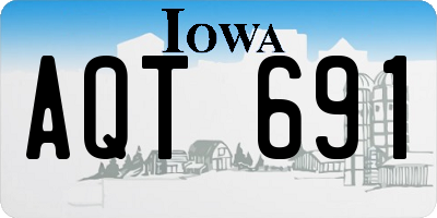 IA license plate AQT691