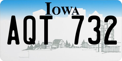 IA license plate AQT732