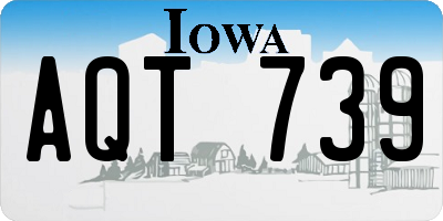 IA license plate AQT739