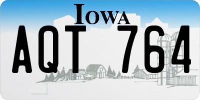 IA license plate AQT764