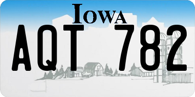 IA license plate AQT782