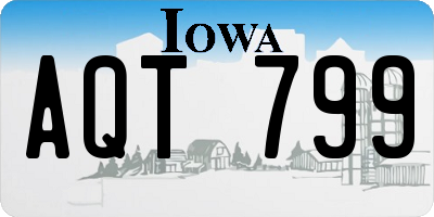 IA license plate AQT799