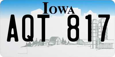 IA license plate AQT817