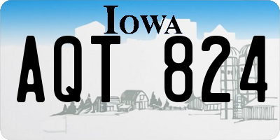 IA license plate AQT824