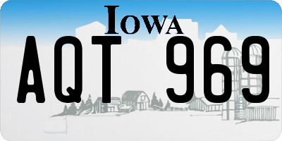 IA license plate AQT969