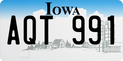 IA license plate AQT991