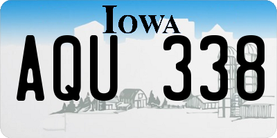 IA license plate AQU338