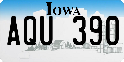 IA license plate AQU390