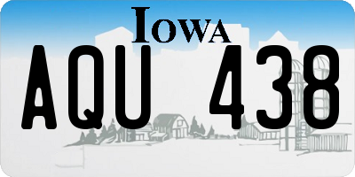 IA license plate AQU438