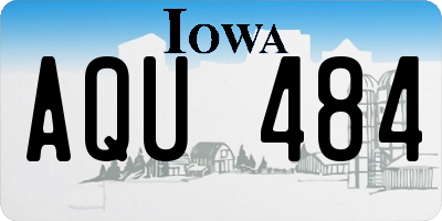 IA license plate AQU484