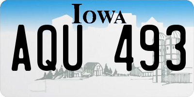 IA license plate AQU493