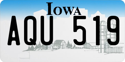 IA license plate AQU519