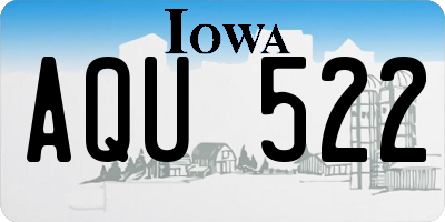IA license plate AQU522