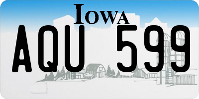 IA license plate AQU599