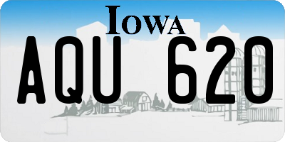 IA license plate AQU620