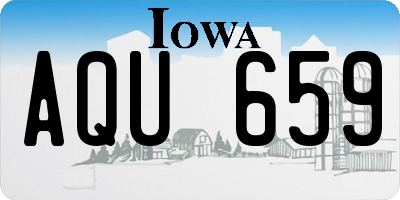 IA license plate AQU659