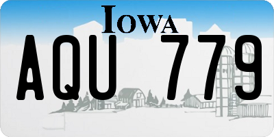 IA license plate AQU779