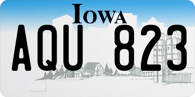 IA license plate AQU823