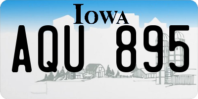IA license plate AQU895