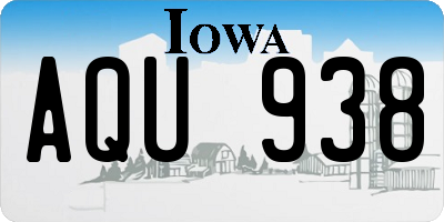 IA license plate AQU938
