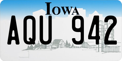 IA license plate AQU942