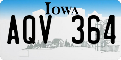 IA license plate AQV364