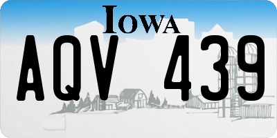 IA license plate AQV439