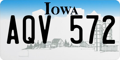 IA license plate AQV572