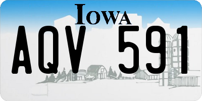 IA license plate AQV591