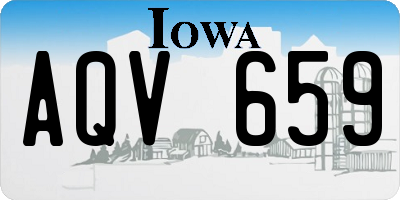 IA license plate AQV659
