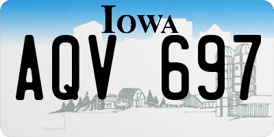 IA license plate AQV697