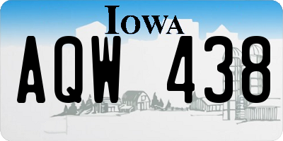 IA license plate AQW438