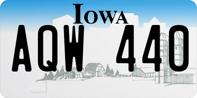 IA license plate AQW440