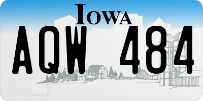 IA license plate AQW484
