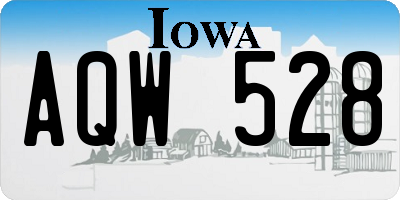 IA license plate AQW528
