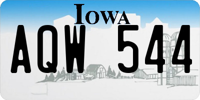 IA license plate AQW544
