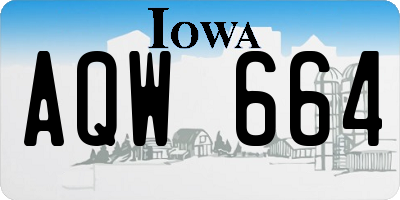 IA license plate AQW664