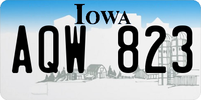 IA license plate AQW823