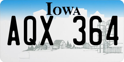 IA license plate AQX364