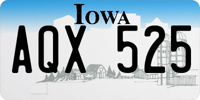 IA license plate AQX525