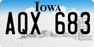 IA license plate AQX683