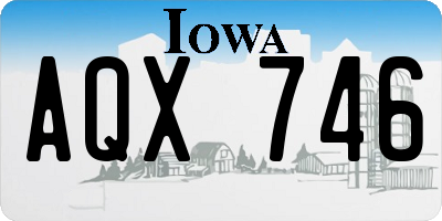 IA license plate AQX746