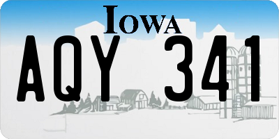 IA license plate AQY341