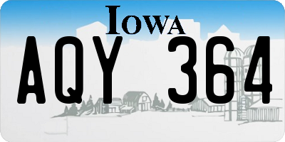 IA license plate AQY364
