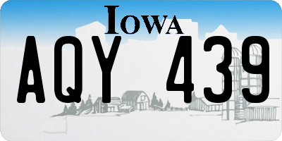 IA license plate AQY439
