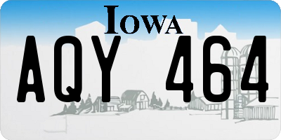 IA license plate AQY464