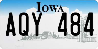 IA license plate AQY484